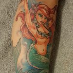 Meerjungfrau gezeichnet und gestochen von Marielle-art